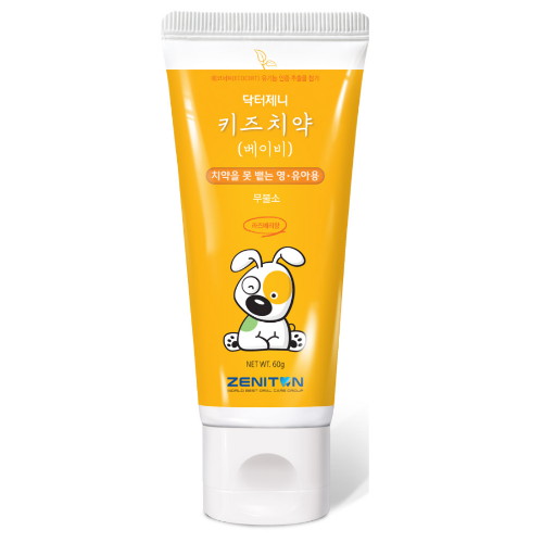 제니튼 닥터제니 무불소 베이비 키즈치약 60g (2개)