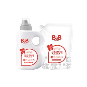 B&B 유연제 베르가못 1500ml용기1개+1800ml리필1개