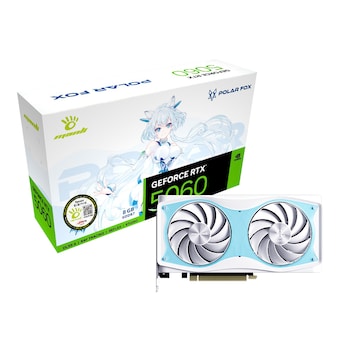 MANLI 지포스 <b>RTX</b> <b>5060</b> Polar Fox D7 OC <b>8GB</b> 대원씨티에스