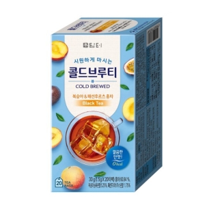 담터 콜드브루티 복숭아 패션후르츠 20티백 (2개)