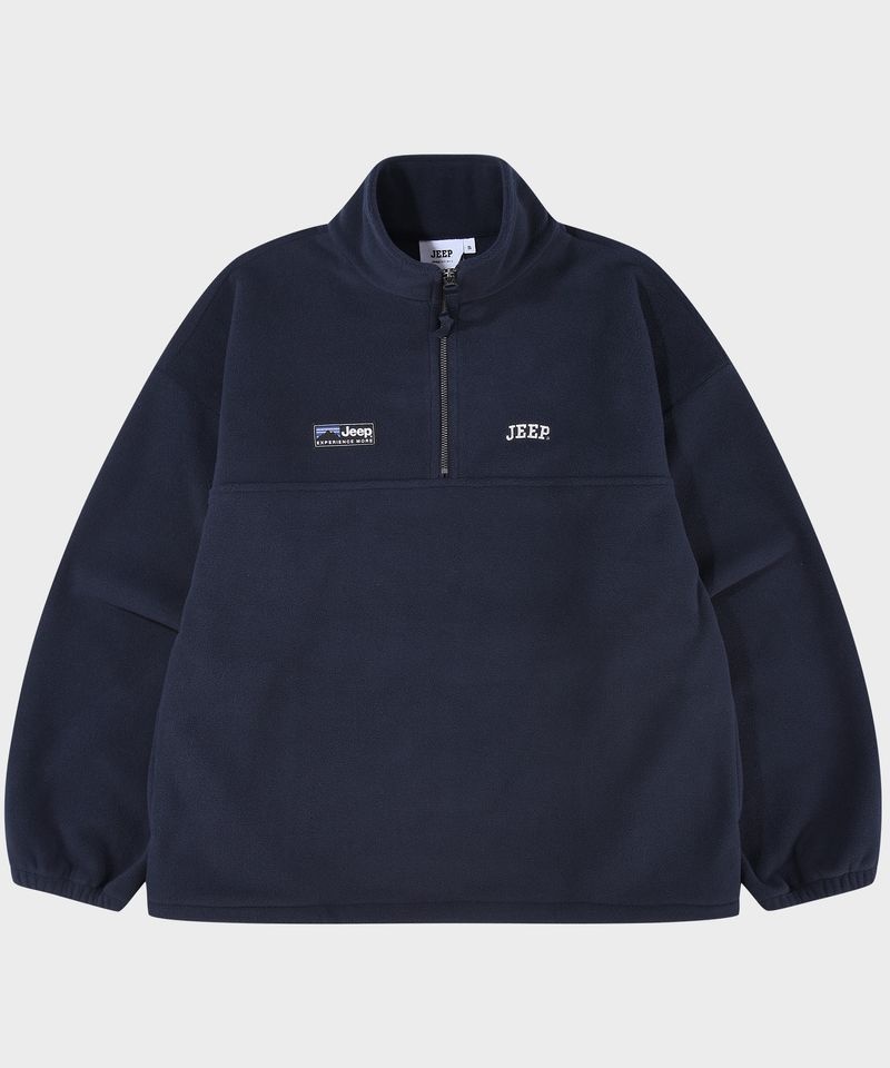 JEEP <b>에센셜</b> 스몰로고 <b>하프</b><b>집업</b> 플리스 JR5TSF192NA