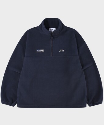 JEEP <b>에센셜</b> 스몰로고 <b>하프</b><b>집업</b> 플리스 JR5TSF192NA