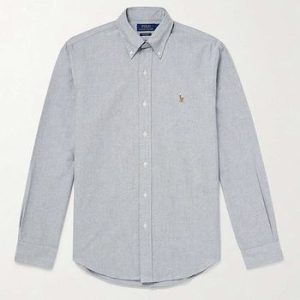 폴로랄프로렌 폴로 아이코닉 포니 버튼다운 칼라 로고 크리스프 코튼 옥스포드 셔츠 139237428