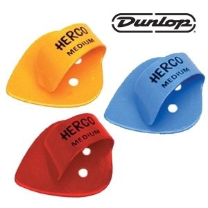 던롭 USA HERCO 헬코 플랫 썸피크 엄지피크 기타피크_이미지