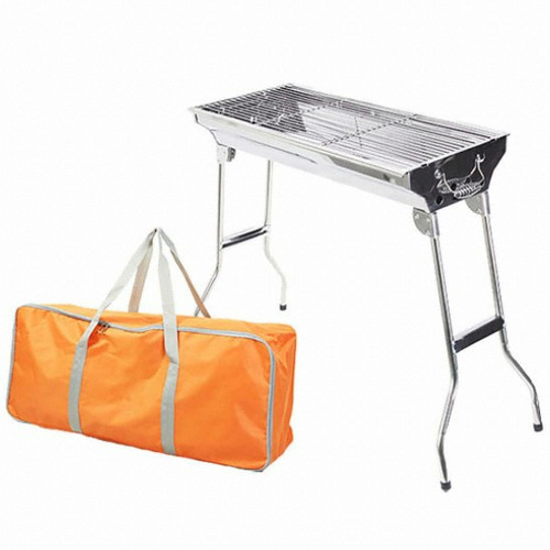 N-6877 스텐 BBQ 사각 그릴 와이드형