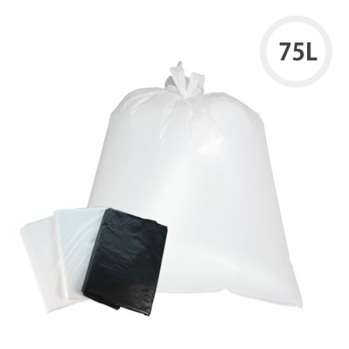 가온누리비닐 킹스봉 평판 쓰레기봉투 대 75L 백색 50매_이미지