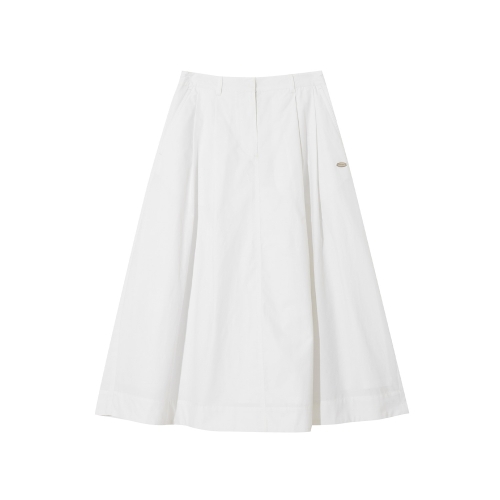 캉골 여성 플레이드 롱스커트 8116 화이트 KREWSK81160