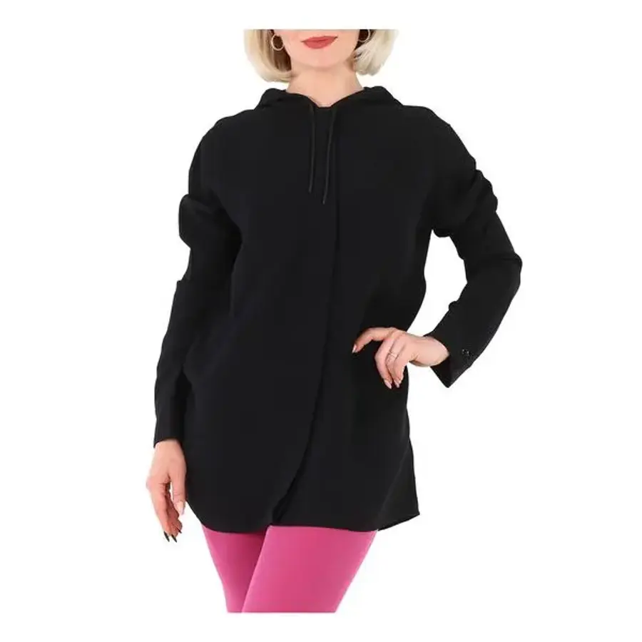 우먼 모노그램 Motif 비스코스 오버사이즈 Hooded Top Brand Size 2 US 0 8044668 1083