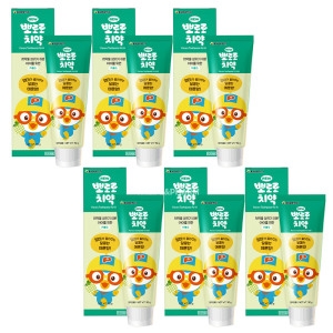  케이엠제약 NEW 뽀로로 치약 메론향 90g [6개]