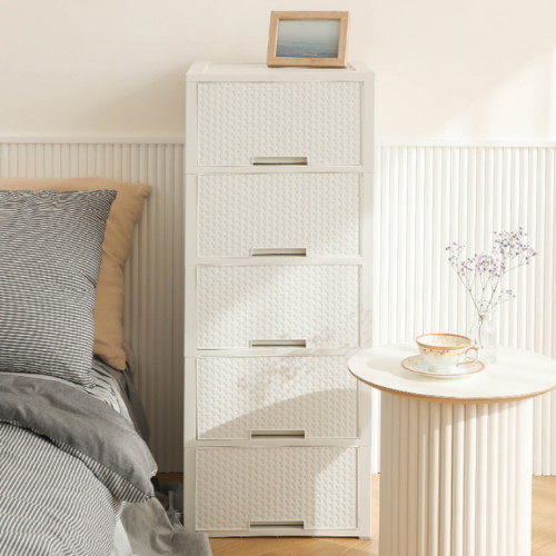 코멧 5단 라탄 서랍장