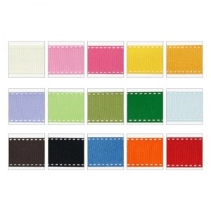 유니아트 골직스티치리본 M 15mm 16yds 진핑크 /149152 X 2매입_이미지