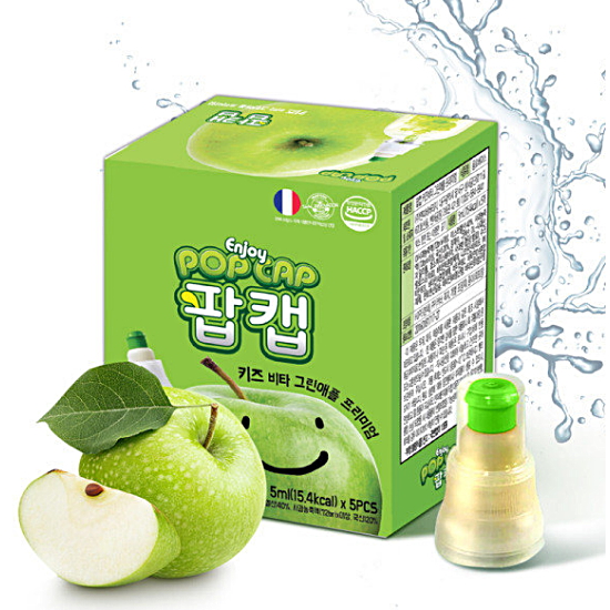 팝캡 키즈 비타민워터 그린애플 5개입 (1개)_이미지