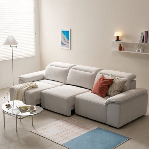 씨엘로 한샘몰 씨네드 모션 슬라이드 패브릭 소파 4인용