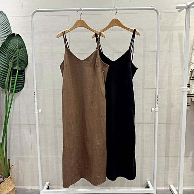 에잇컨셉 스웨이드 뮬라 롱 원피스 C25J3FOP003BC1_이미지