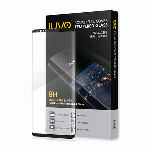 IUVO 갤럭시노트9 3D 풀커버 강화유리 보호필름 (액정 1매)