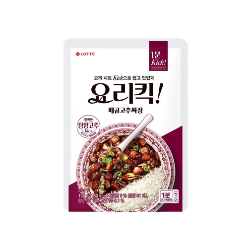 롯데푸드 쉐푸드 요리킥 매콤고추짜장 170g