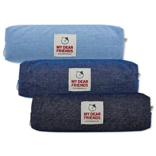 아이비스코리아 6500 하루냥 데님 봉제 필통 (12개)_이미지