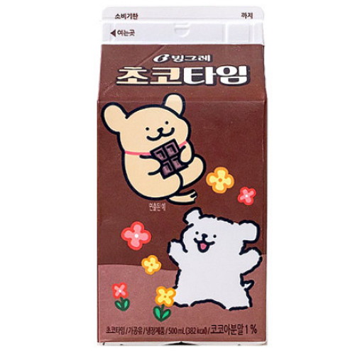 빙그레 초코타임 500ml (4개)