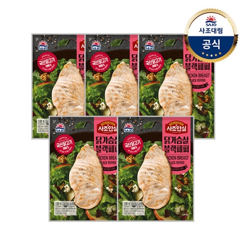 사조대림 닭가슴살 블랙페퍼 100g (5개)_이미지