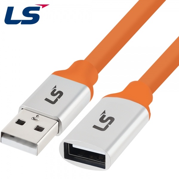 LS전선 USB 2.0 슈퍼라이프사이클 High-Flex 연장 AM-AF 케이블 (LS-UBAF-20H-020, 2m)_이미지