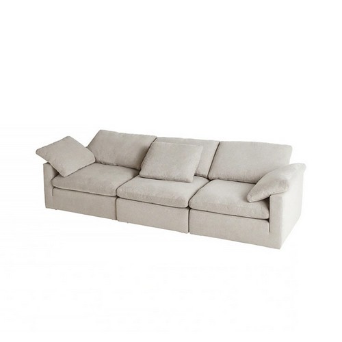 까사미아 캄포슬림 패브릭 소파 4인용 (스툴별도)_이미지