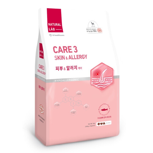 네츄럴랩 독 케어3 피부&알러지 6kg이미지입니다. 누르면 해당 게시물로 새창이동합니다.
