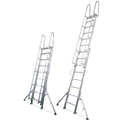  높이 조절 난간 일자형 사다리 YDE-40