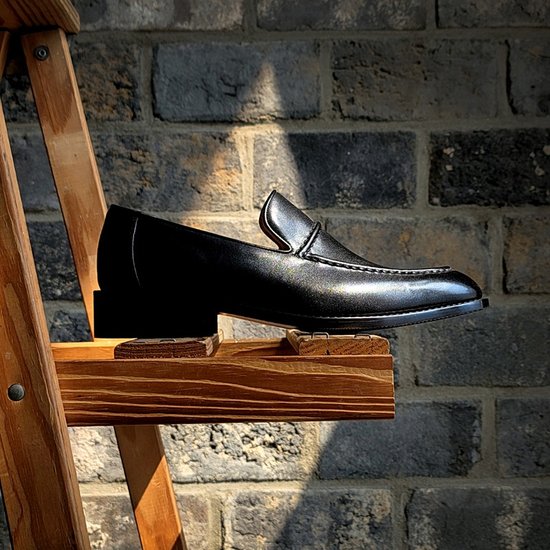 플랩에프 알렌 스티치 로퍼 (BK, 블랙)_이미지