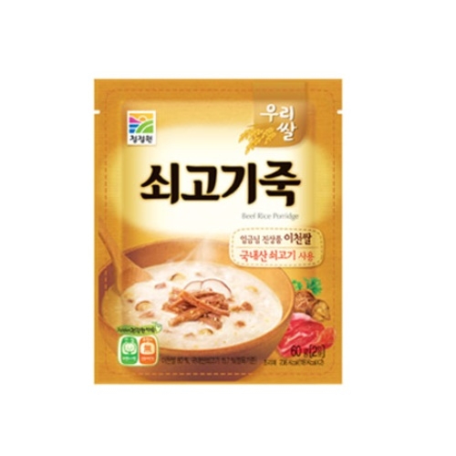 대상 청정원 우리쌀 쇠고기죽 60g (10개)_이미지