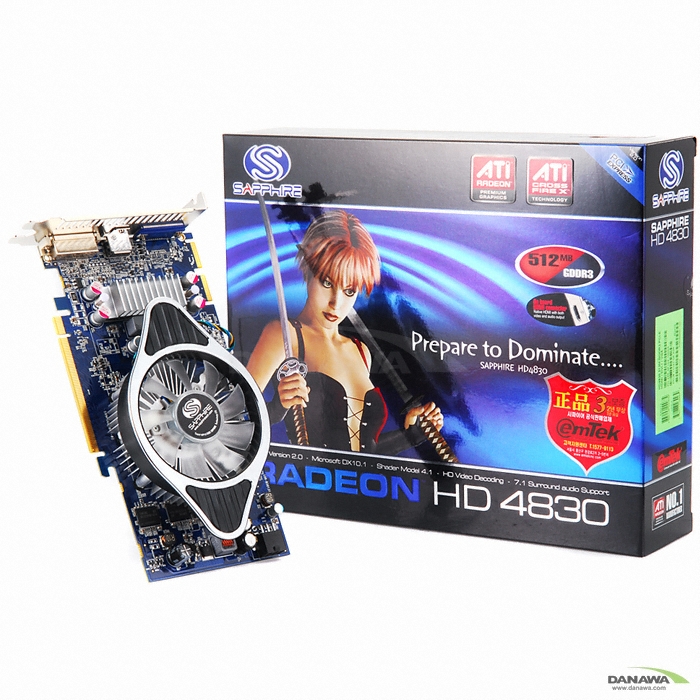 SAPPHIRE �󵥿� HD 4830 HDMI 512MB �̿���