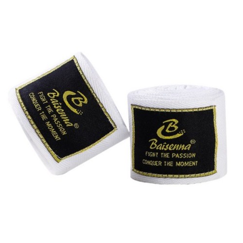 BAISENNA 시크 미니멀 복싱 무에타이 핸드랩 5m (흰색)