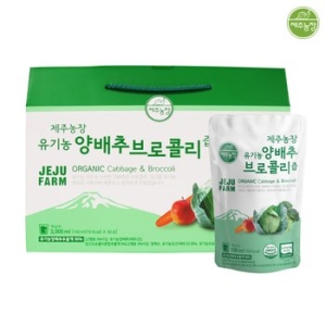 제주농장 유기농 양배추 브로콜리즙 100ml 30포 (4개)