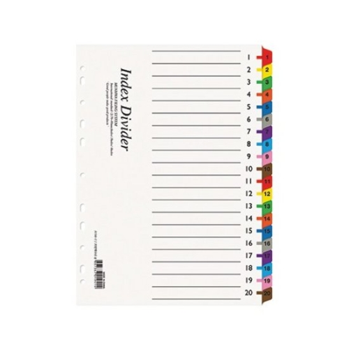 문화산업 A194-7 인덱스 간지 아트지(20분류)