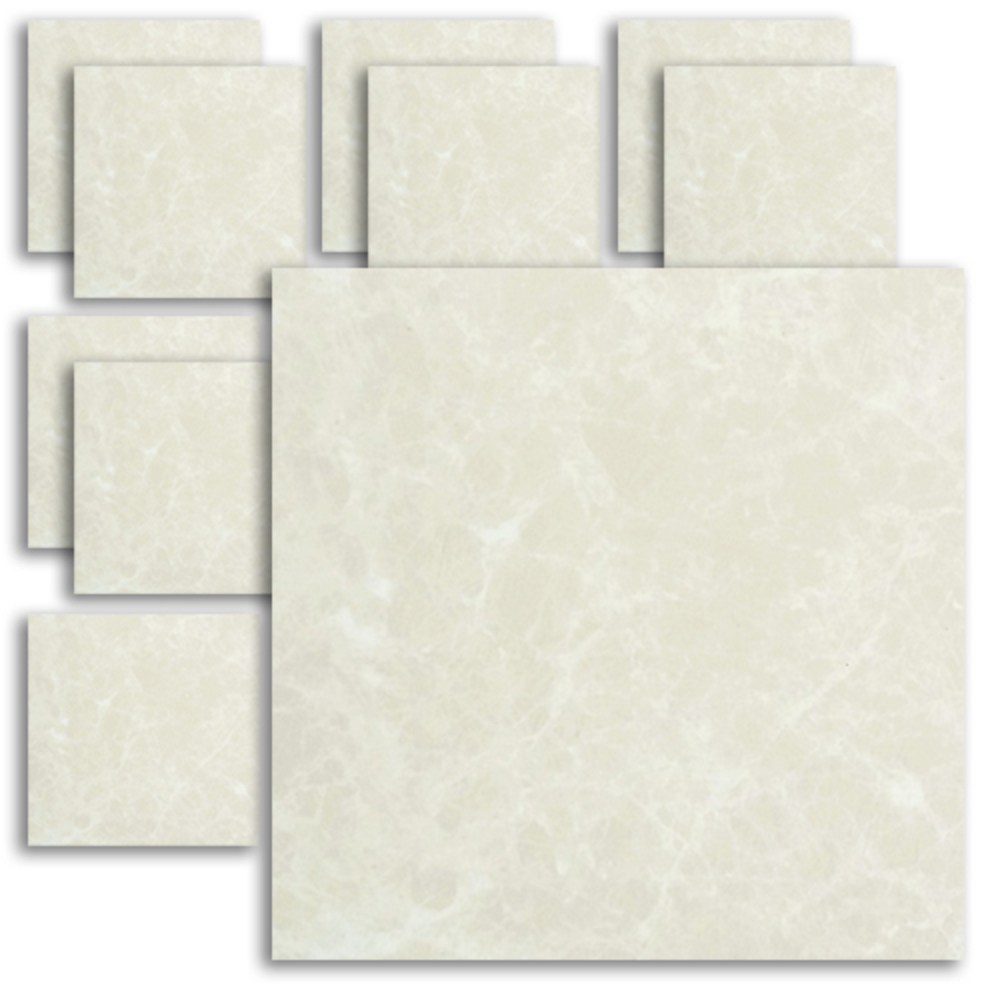 진승교역 정사각 접착식 데코타일 대리석 화이트 HQ-054 (40장, 30.5cm x 30.5cm)_이미지