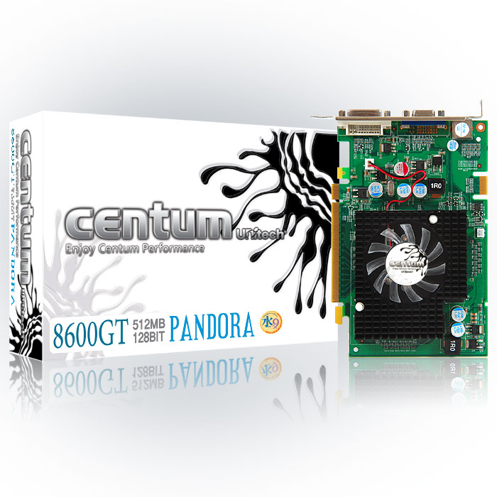 유니텍전자 지포스 8600GT CENTUM PANDORA 128Bit 512MB_이미지