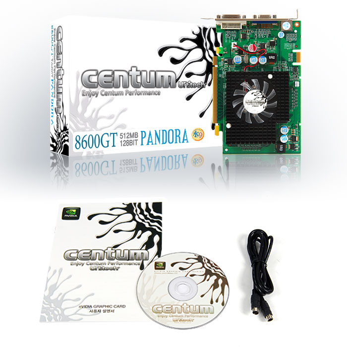 유니텍전자 지포스 8600GT CENTUM PANDORA 128Bit 512MB_이미지