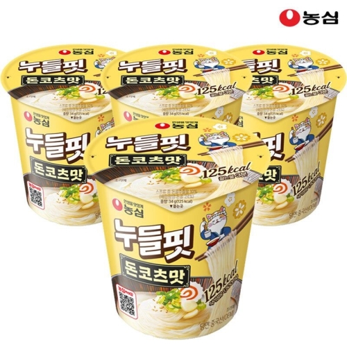 농심 누들핏 돈코츠맛 34g (4개)