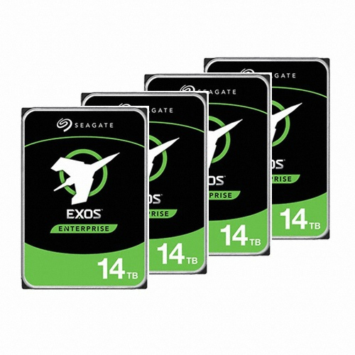 Seagate Exos X16 패키지 7200/256M ST14000NM001G (4x14TB)