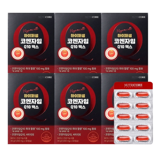 뉴트리코어 하이퍼셀 코엔자임Q10 30캡슐 (6개)_이미지