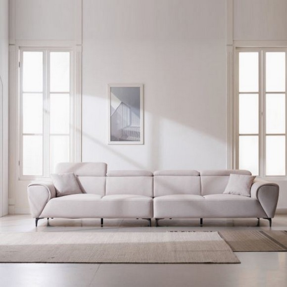 BIF보루네오  마르체 세네르 아쿠아텍스 패브릭 소파 6인용 (스툴별도)