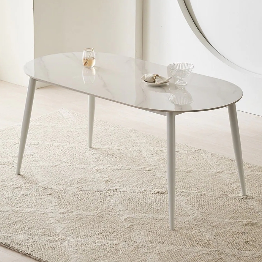 파로마 이즈 오에르 세라믹 타원 식탁 1600