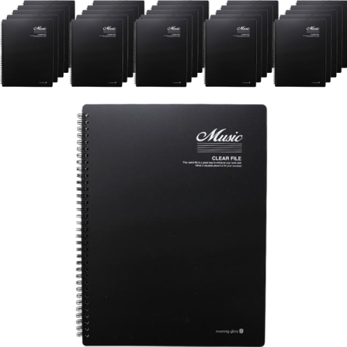 모닝글로리 음악파일 40p 블랙 1개_이미지