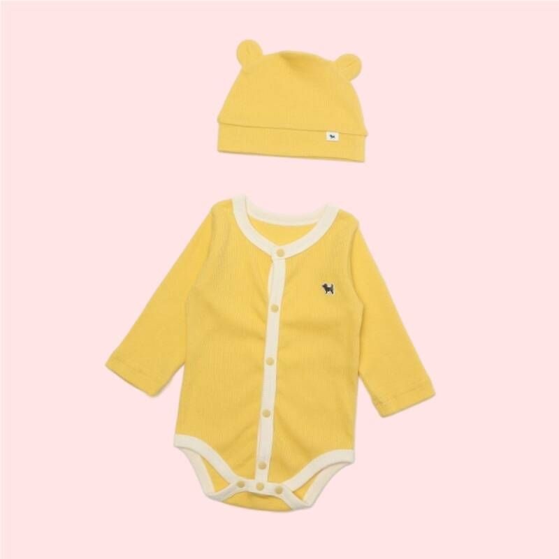 블루독 베이비 YE 모달골지컬러배내바디수트SET 43A70 040 14 4463385