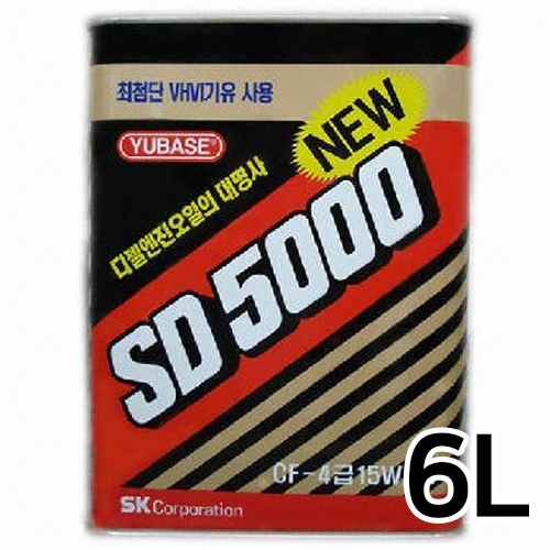 SK엔무브 지크 SD5000 뉴 골드 15W40 6L_이미지