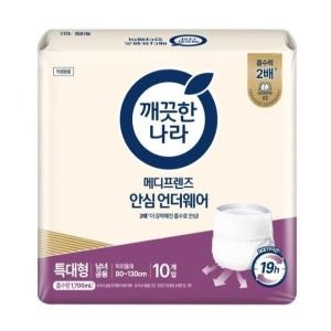 깨끗한나라 메디프렌즈 안심 언더웨어 특대형 10개