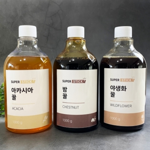 천연벌꿀 야생화꿀 아카시아꿀 밤꿀 500g 실속형토종꿀