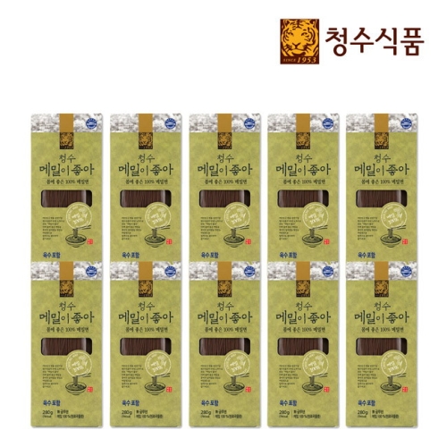 청수식품 메밀이좋아 물냉면 2인분 280g (10개)_이미지