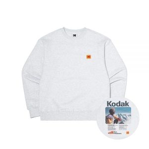  코닥 어패럴 코다크롬 필름 그래픽 맨투맨 WHITE MELANGE K4323LFSC2WMG 399181 S