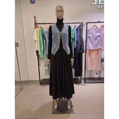 제시뉴욕 데님 베스트 aew dv2930 블루 55_이미지