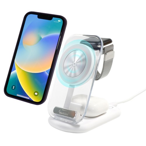 마하링크 3in1 15W 맥세이프 고속 무선충전기 ML-WCSL6